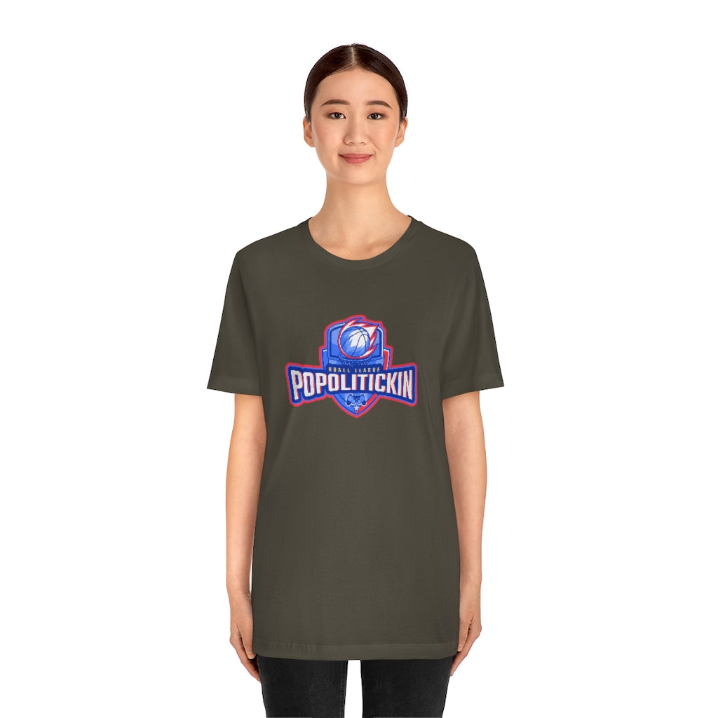 PoPolitickin BBall League Army T-Shirt