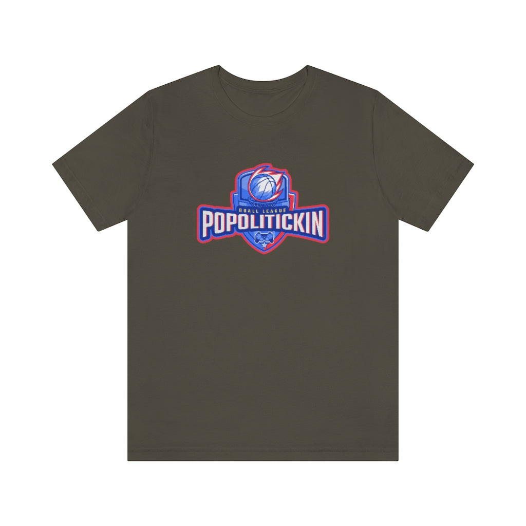 PoPolitickin BBall League Army T-Shirt